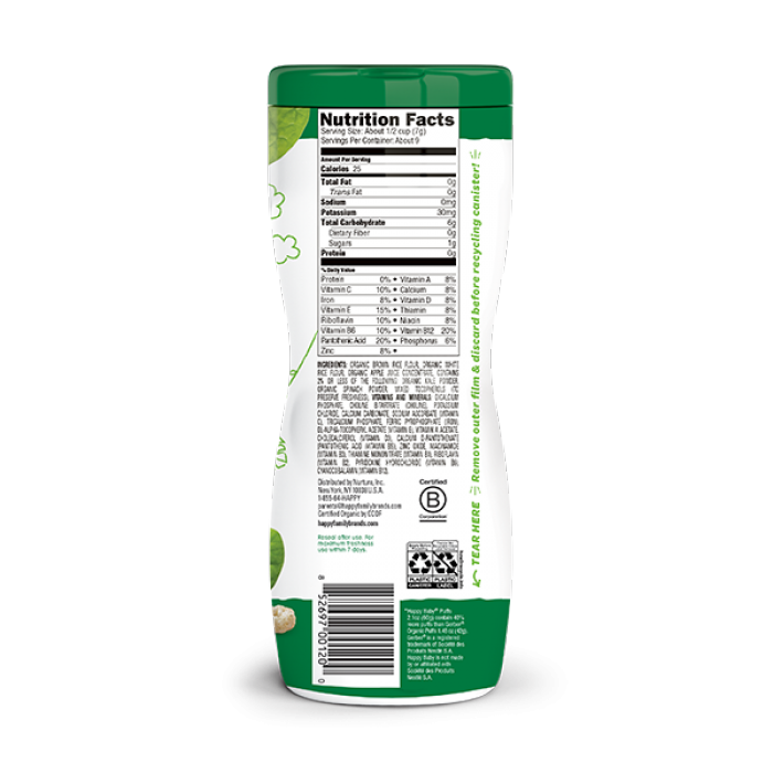 Happy baby kale and spinach deals puffs